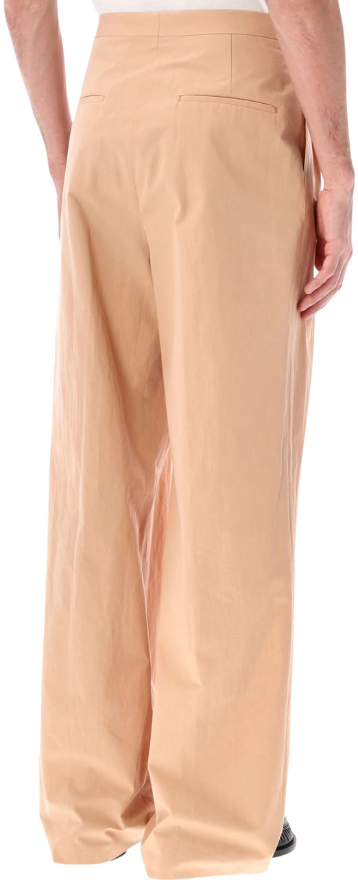 Dries van Noten Dries Van Noten pleated cotton poplin pants Roze