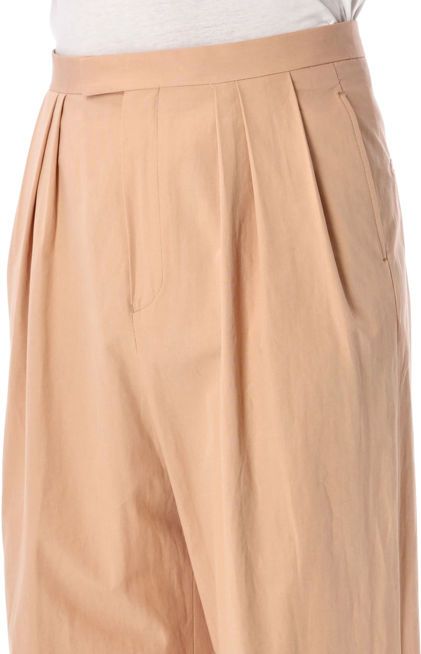 Dries van Noten Dries Van Noten pleated cotton poplin pants Roze