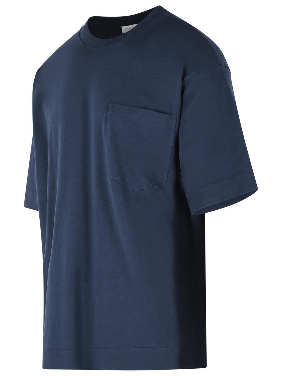 Dries van Noten 'Heso' Navy Cotton T-Shirt Groen