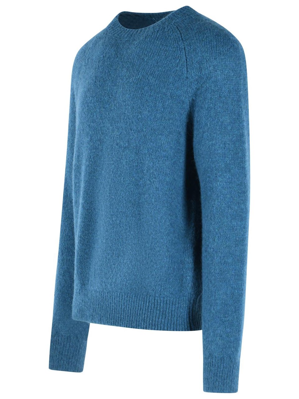 Dries van Noten 'Melbourne' Blue Alpaca Blend Sweater Blauw