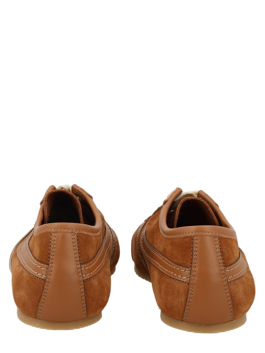 Dries van Noten Brown Suede Leather Casual Sneakers Bruin