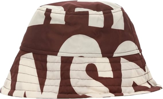 Dries van Noten All-Over Logo Bucket Hat With Contrast Stitching Divers