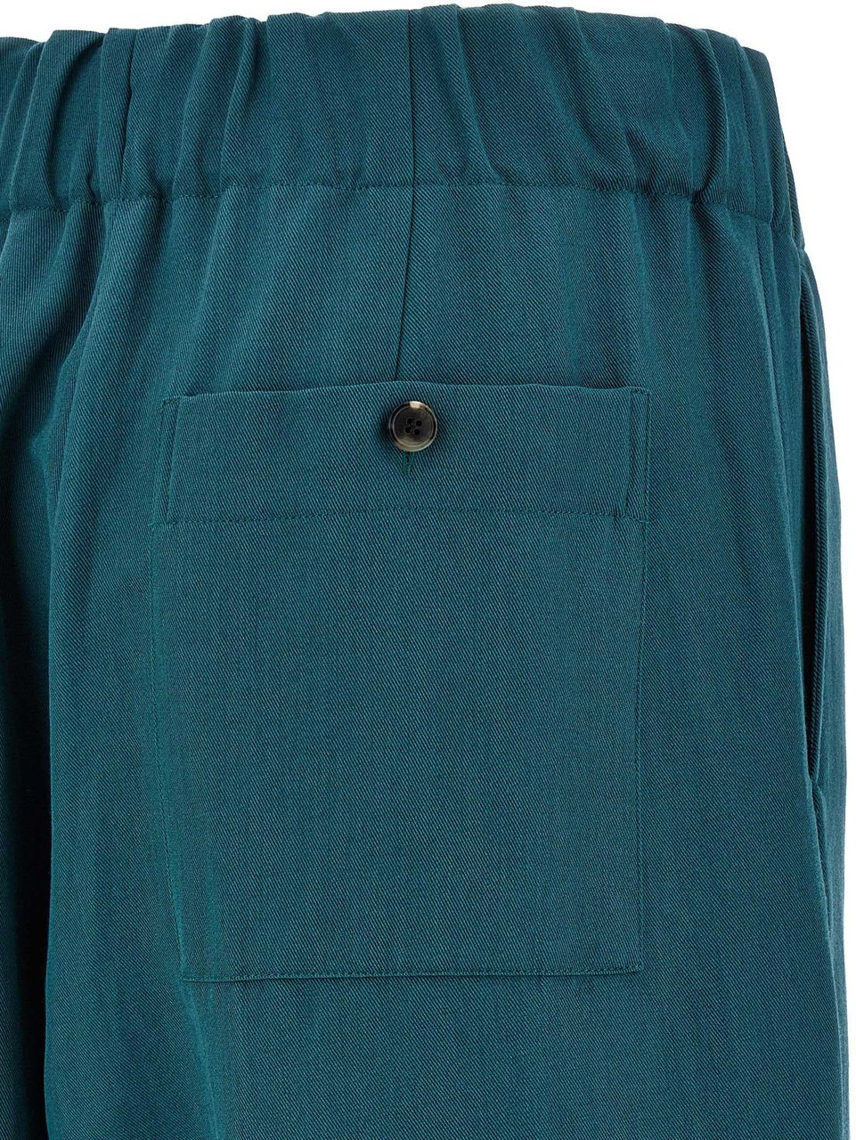Dries Van Noten Bicolor Wool Casual Pants Groen