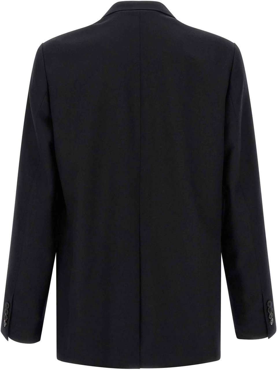 Dries Van Noten Black Wool Blazer Zwart