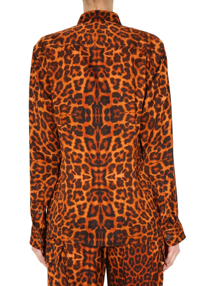 Dries van Noten "Caffy" Shirt Bruin