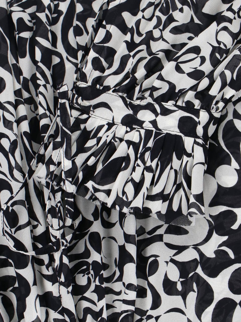Dries van Noten Tailored Black Shirt With Structured Collar And Button-Down Front Zwart
