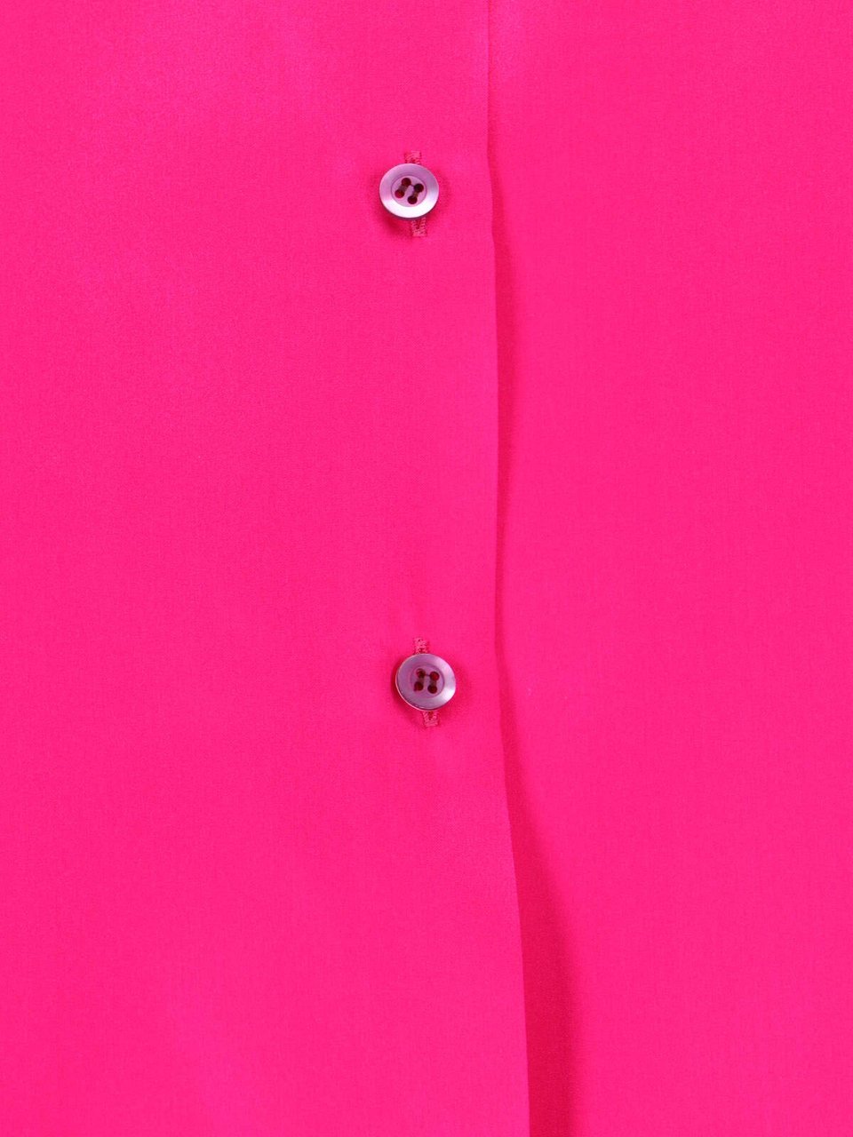 Dries van Noten Pink Classic Collar Silk Shirt Roze
