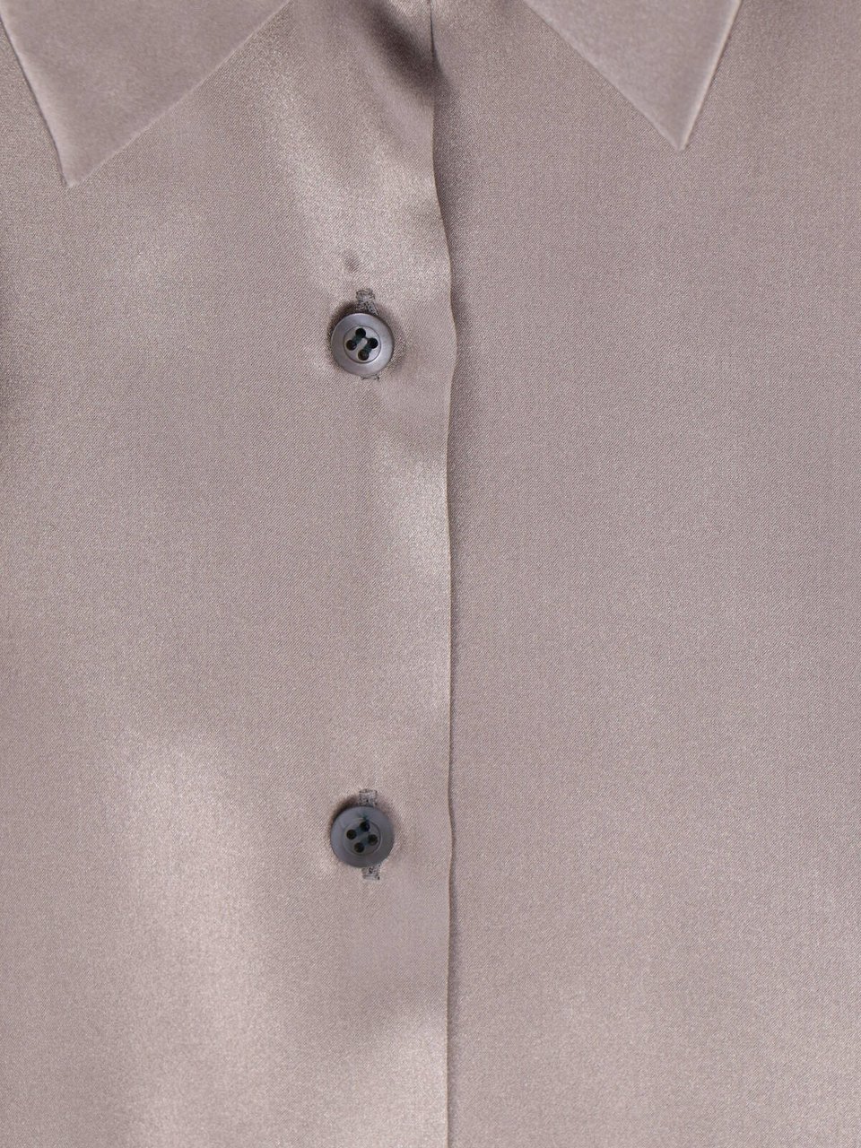 Dries van Noten Taupe Loose-Fitting Classic Collar Shirt Neutraal