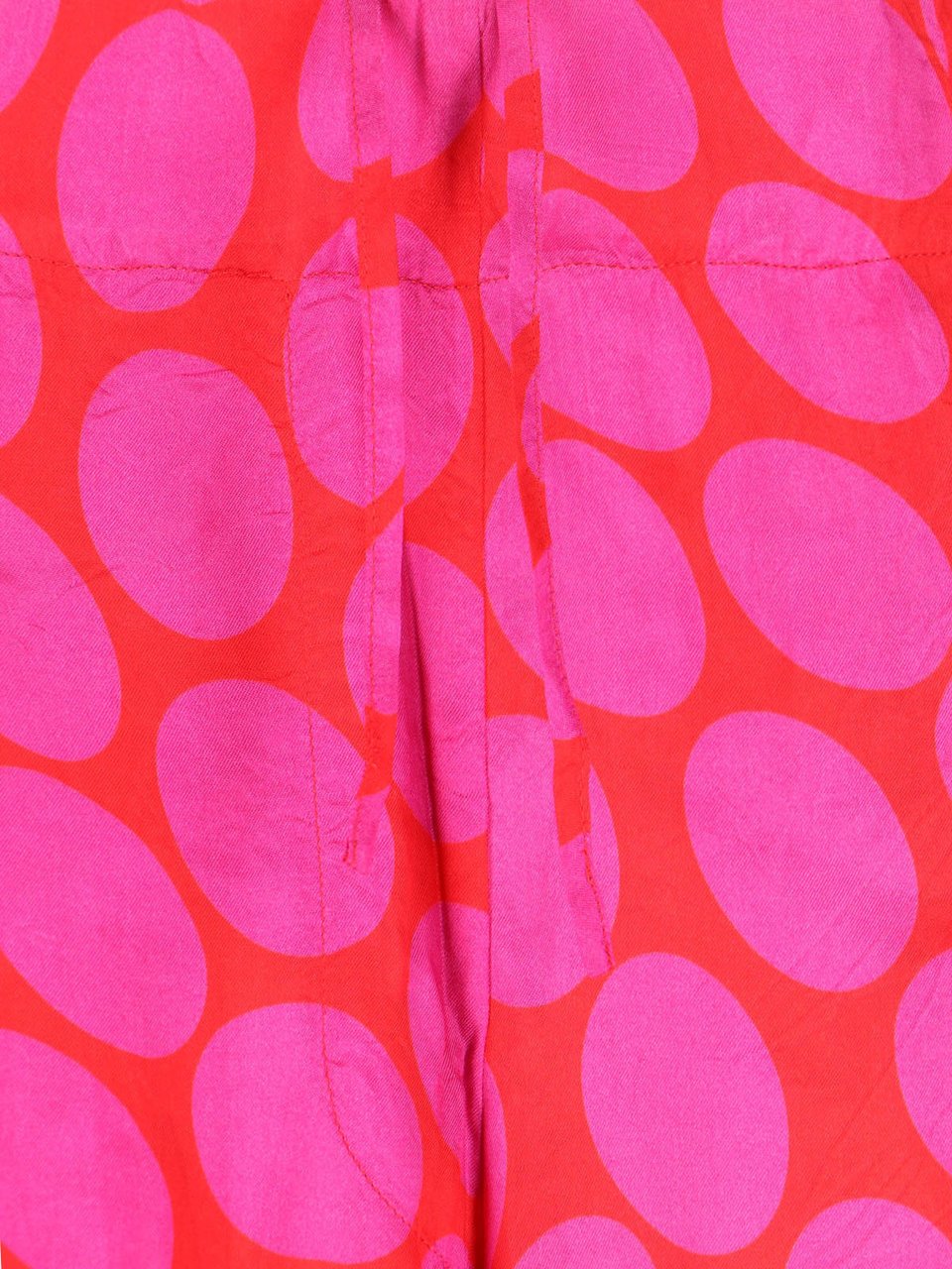 Dries van Noten High-Waisted Wide-Leg Pants With Geometric Pattern Roze