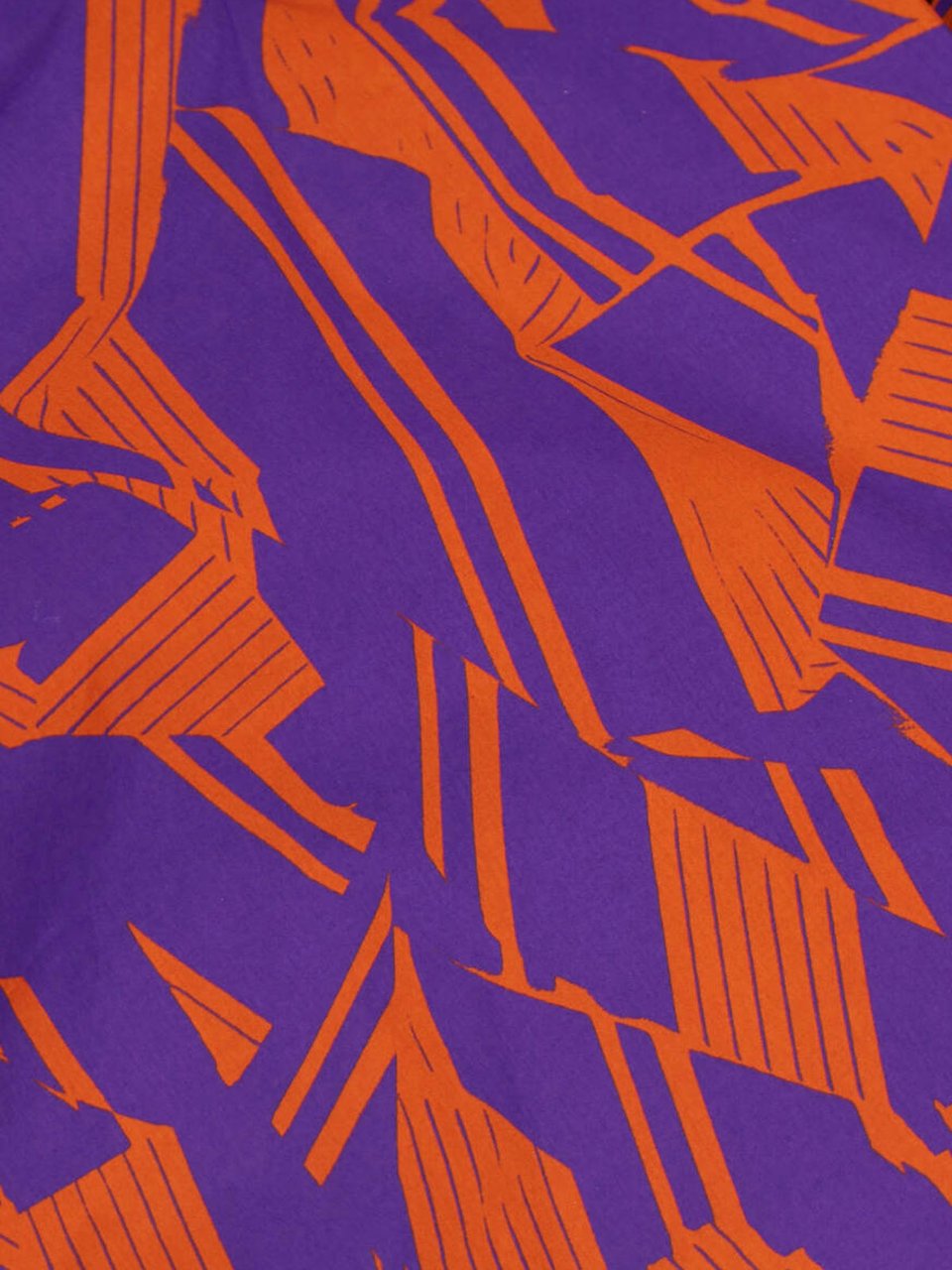 Dries van Noten Vibrant Orange Button-Down Shirt With Structured Collar Divers