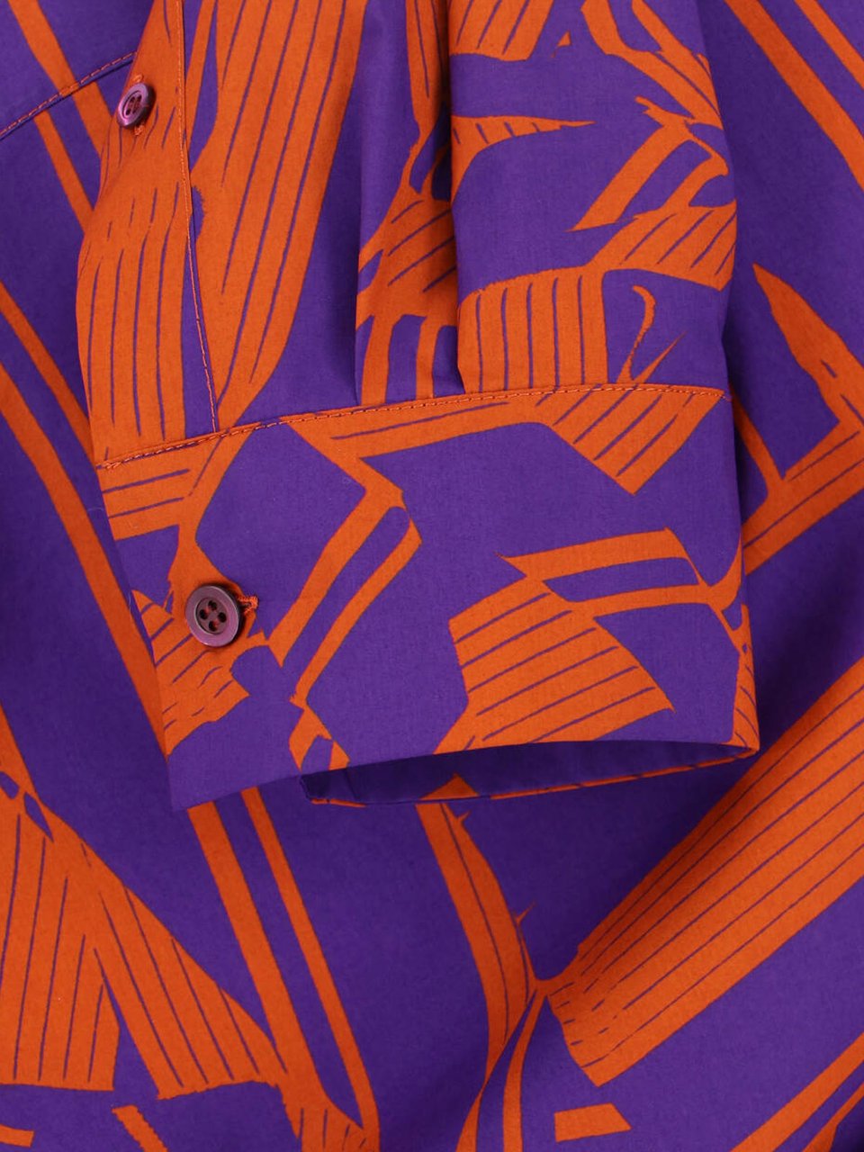 Dries van Noten Vibrant Orange Button-Down Shirt With Structured Collar Divers