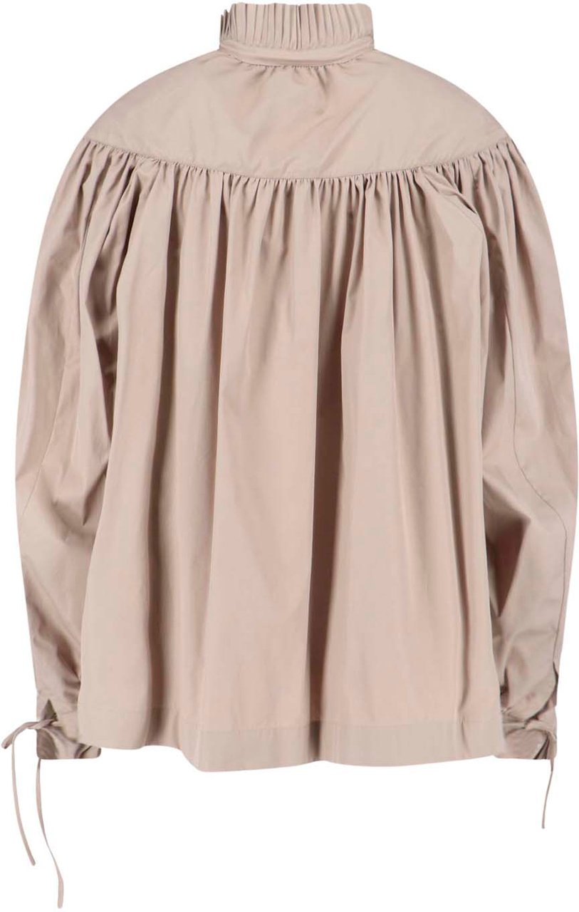 Dries van Noten Tailored Beige Shirt With Classic Button-Down Design Neutraal