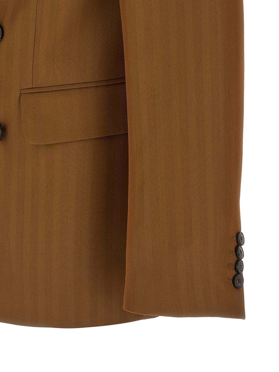 Dries Van Noten Brown Wool Blazer Bruin