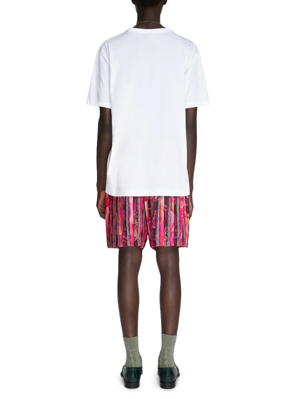 Dries van Noten Plain White Short-Sleeve T-Shirt with Relaxed Fit Wit