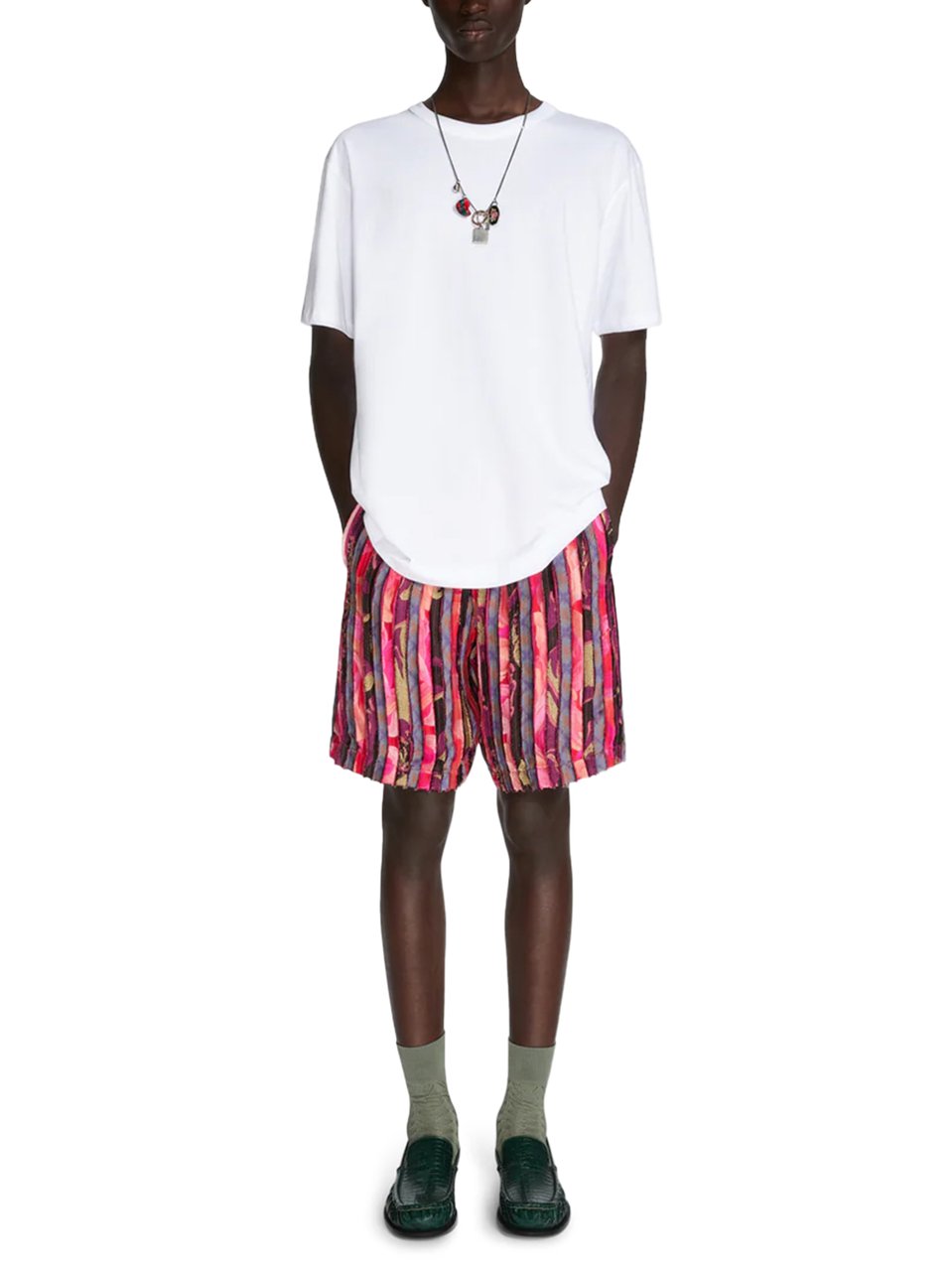 Dries van Noten Plain White Short-Sleeve T-Shirt with Relaxed Fit Wit