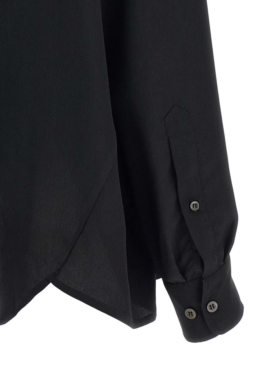 Dries Van Noten Black Polyester Blouse Zwart