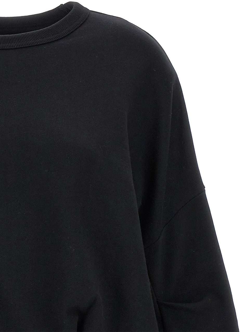 Dries Van Noten Black Cotton Sweatshirt Zwart