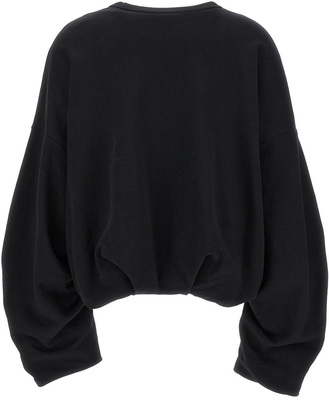 Dries Van Noten Black Cotton Sweatshirt Zwart