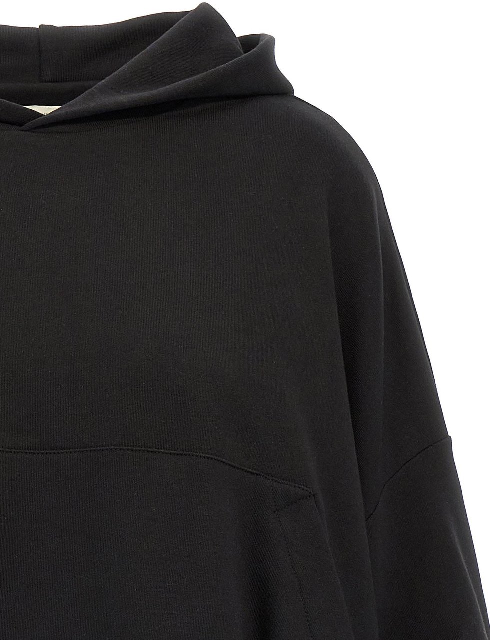 Dries Van Noten Black Cotton Sweatshirt Zwart