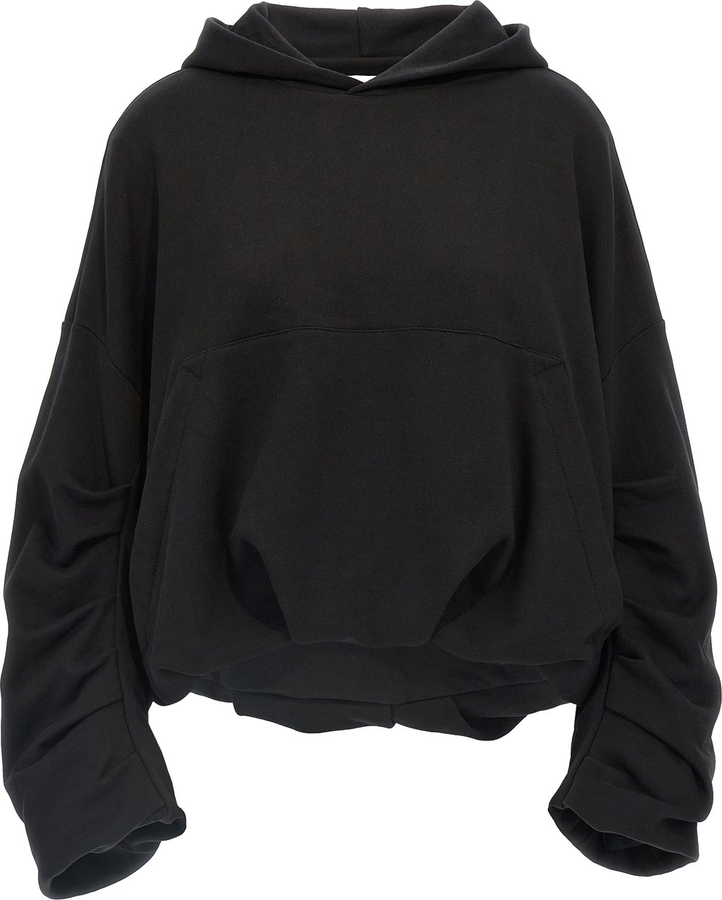 Dries Van Noten Black Cotton Sweatshirt Zwart