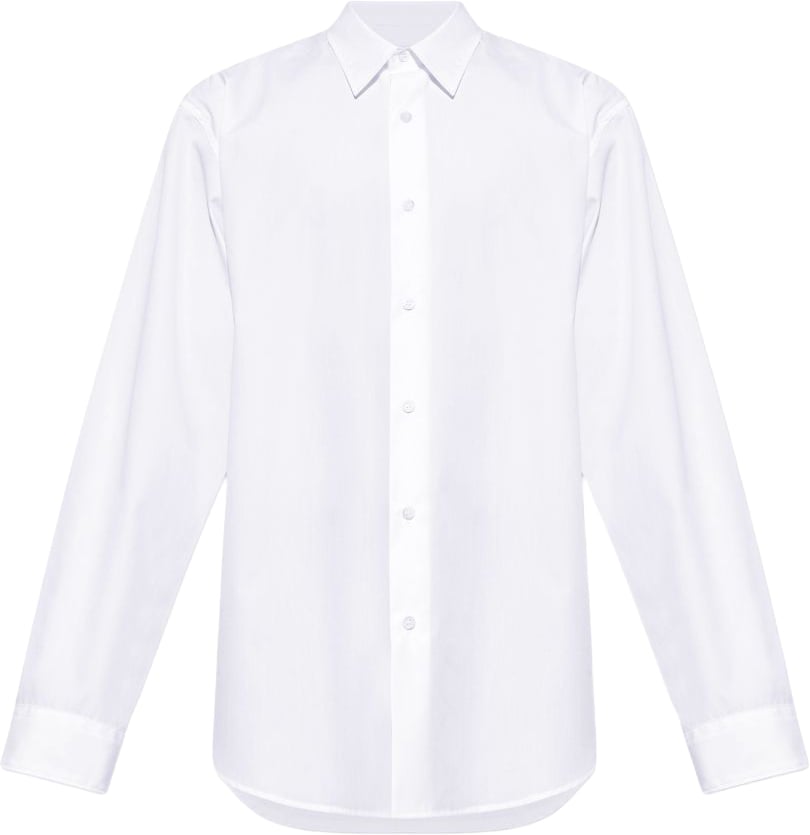 Dries van Noten Crisp White Shirt With Button Fastening Wit