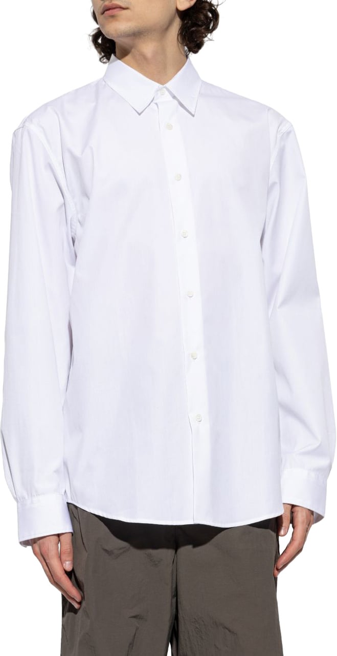 Dries van Noten Crisp White Shirt With Button Fastening Wit