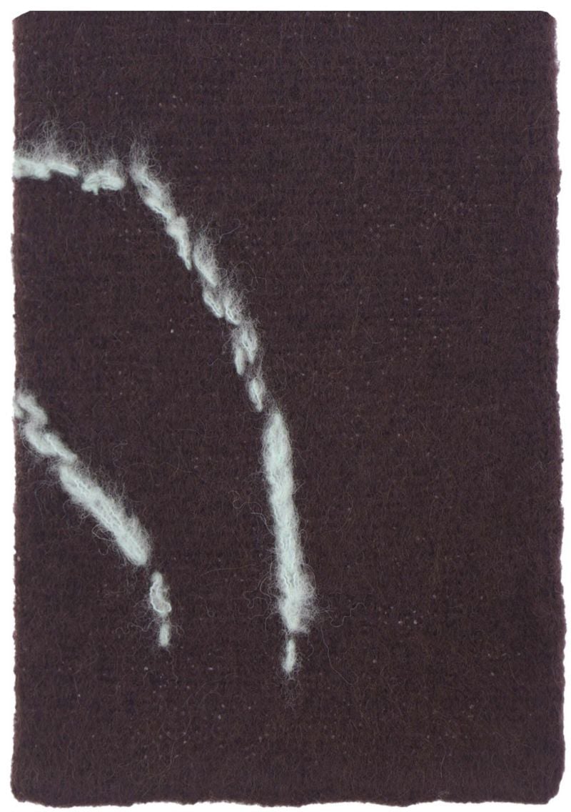 Dries van Noten Rectangular Brown Scarf with Embroidery Zwart