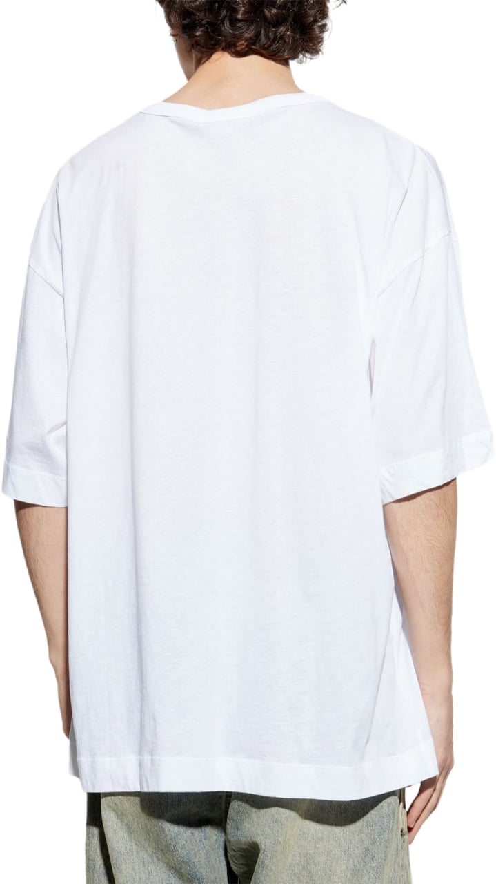 Dries van Noten Relaxed Fit Crew Neck T-Shirt Wit