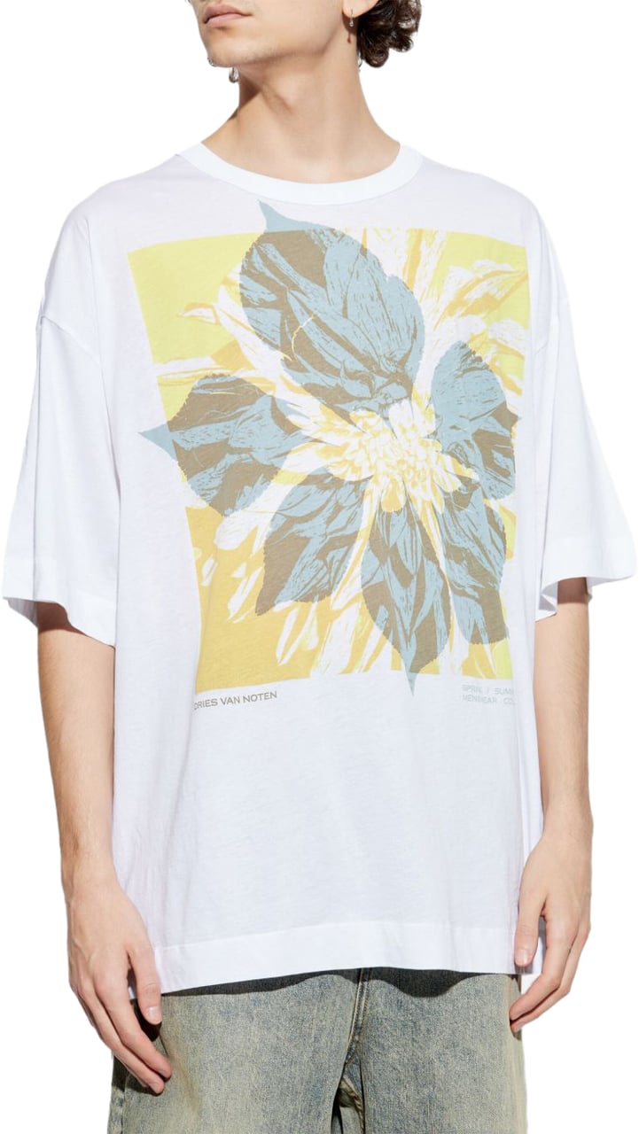 Dries van Noten Relaxed Fit Crew Neck T-Shirt Wit