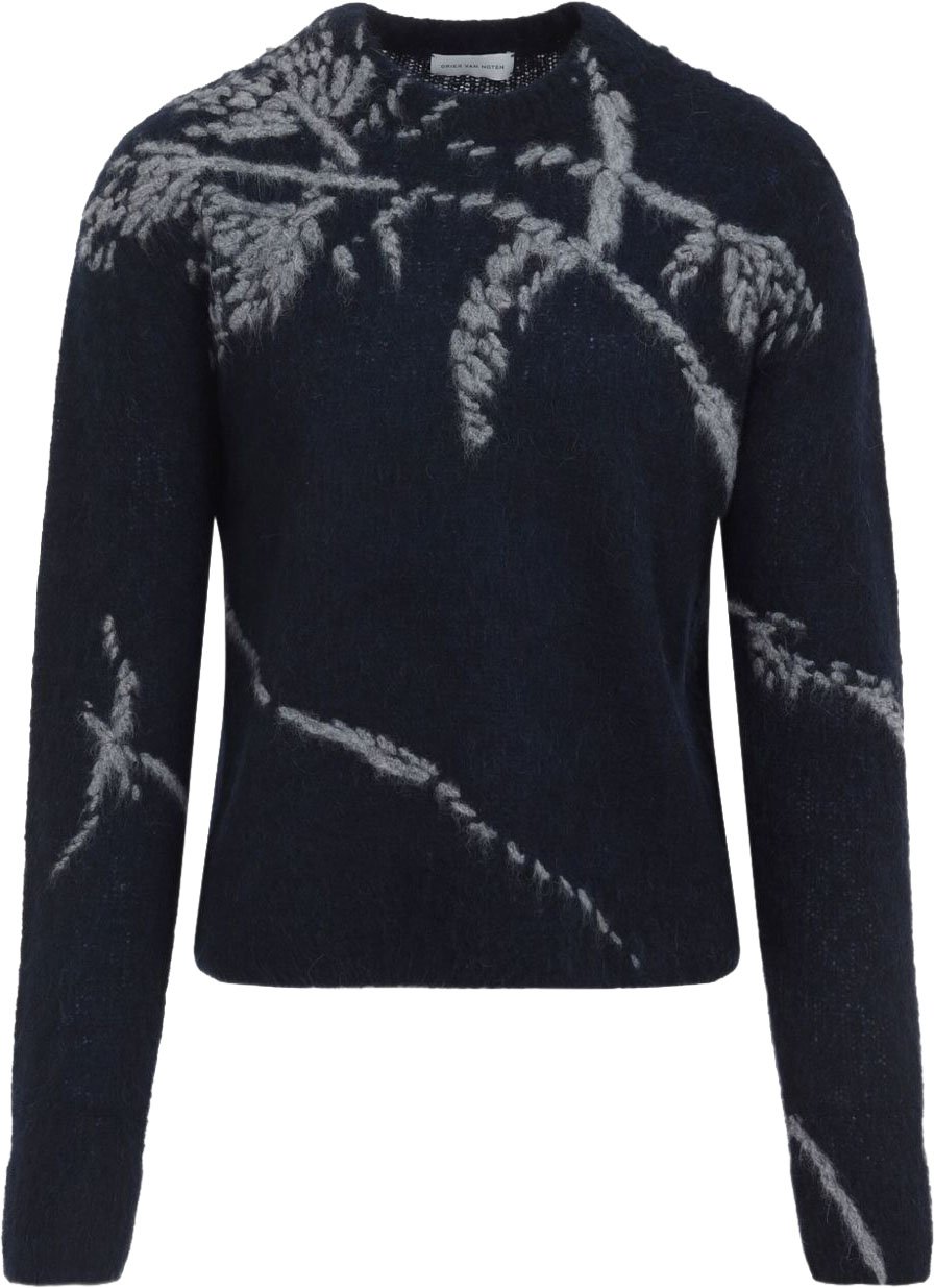 Dries van Noten Wool Blend Sweater Zwart