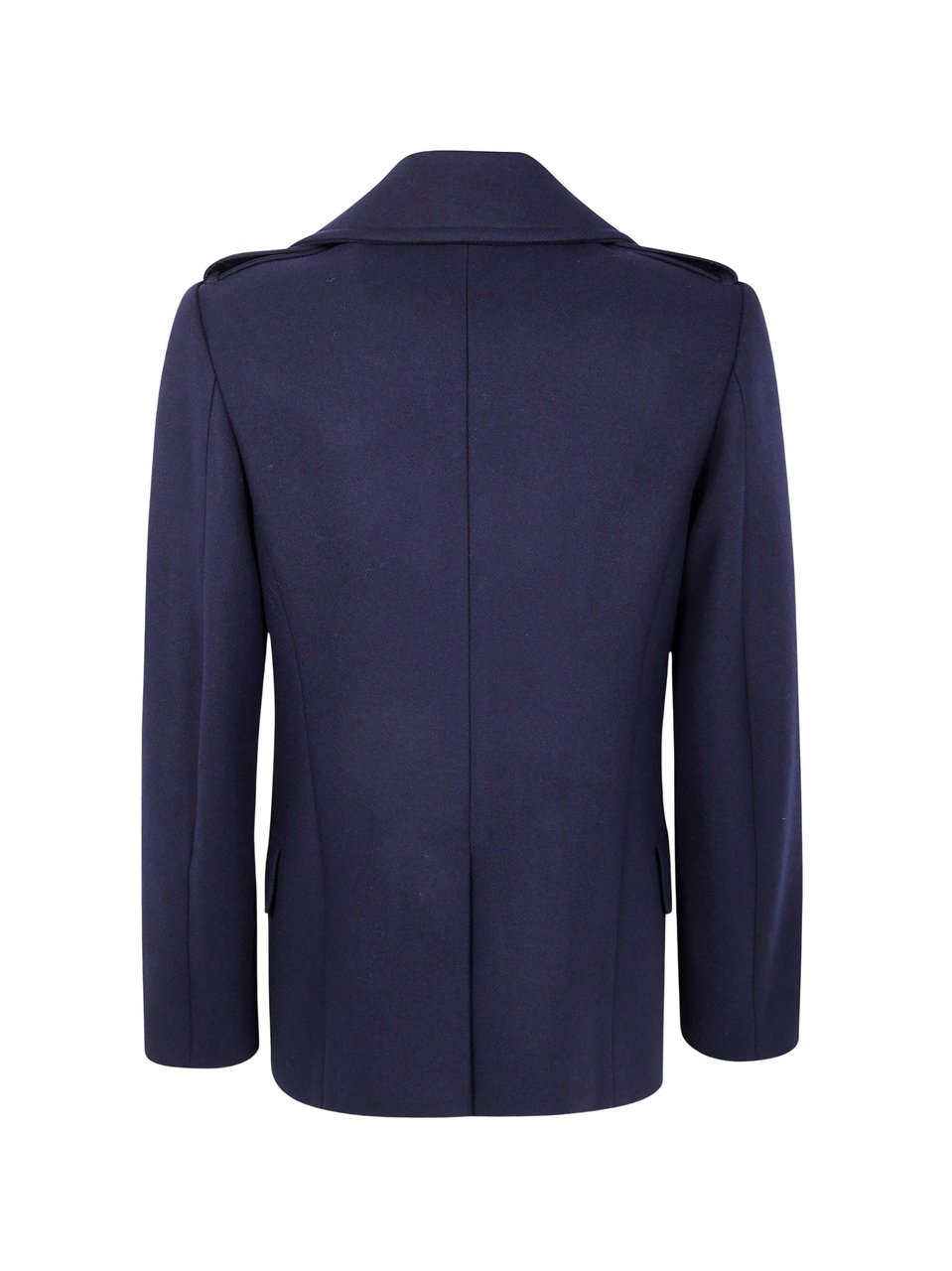 Dries van Noten Black Rafaell Double-Breasted Peacoat Zwart