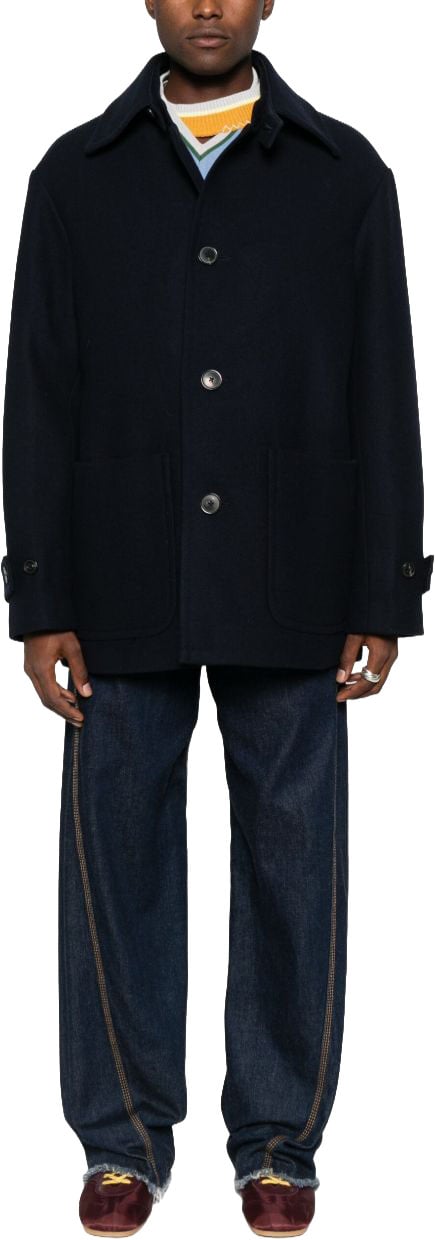 Dries van Noten Coats Navy Navy