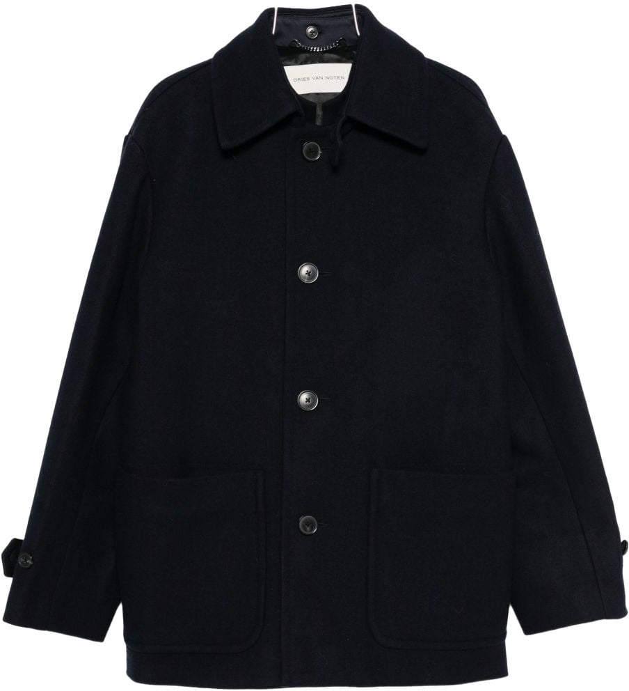 Dries van Noten Coats Blue Blauw