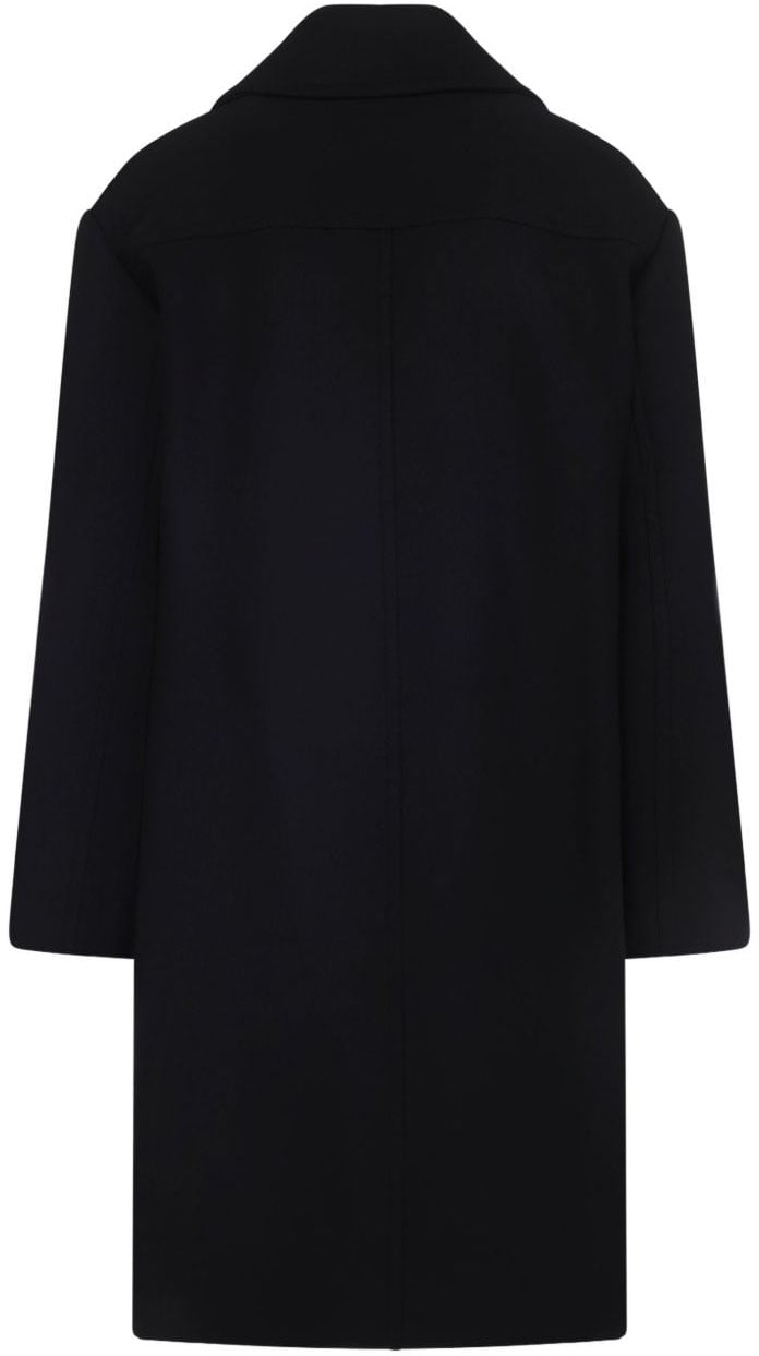 Dries van Noten Coats Black Zwart
