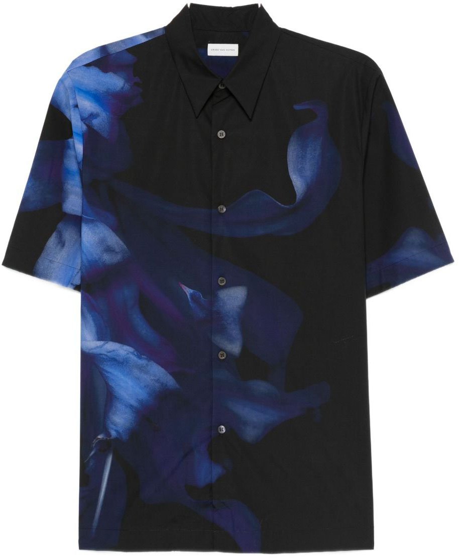 Dries van Noten Shirts Black Zwart