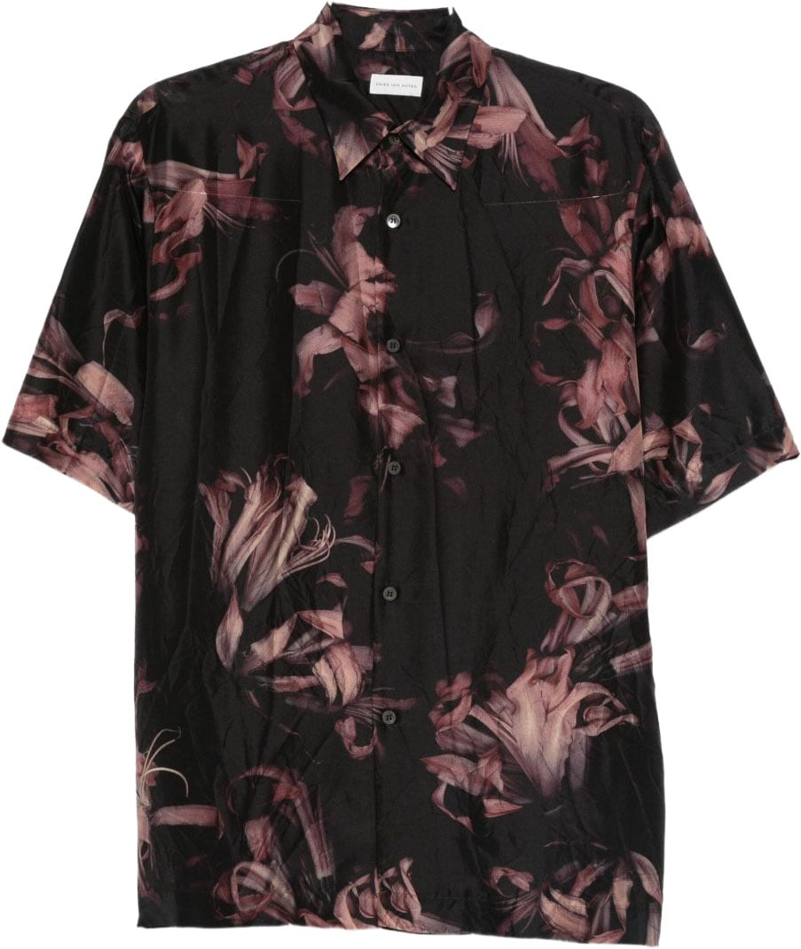Dries van Noten Shirts Rose Zwart