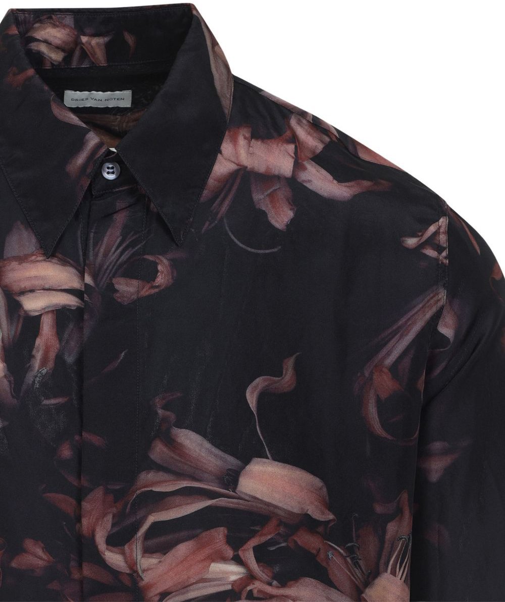 Dries van Noten Shirts Rose Zwart