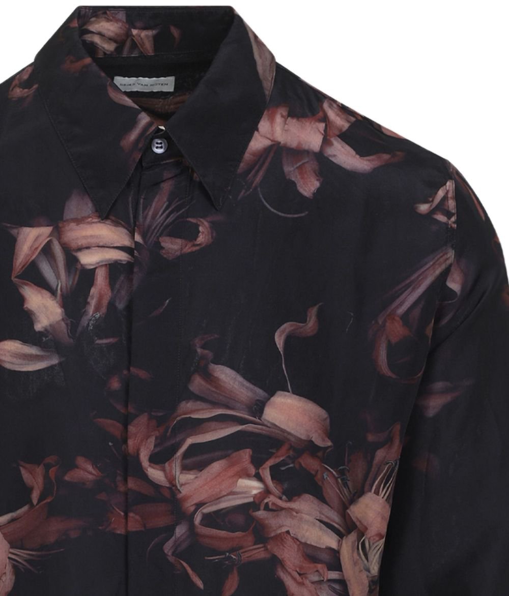 Dries van Noten Shirts Rose Zwart