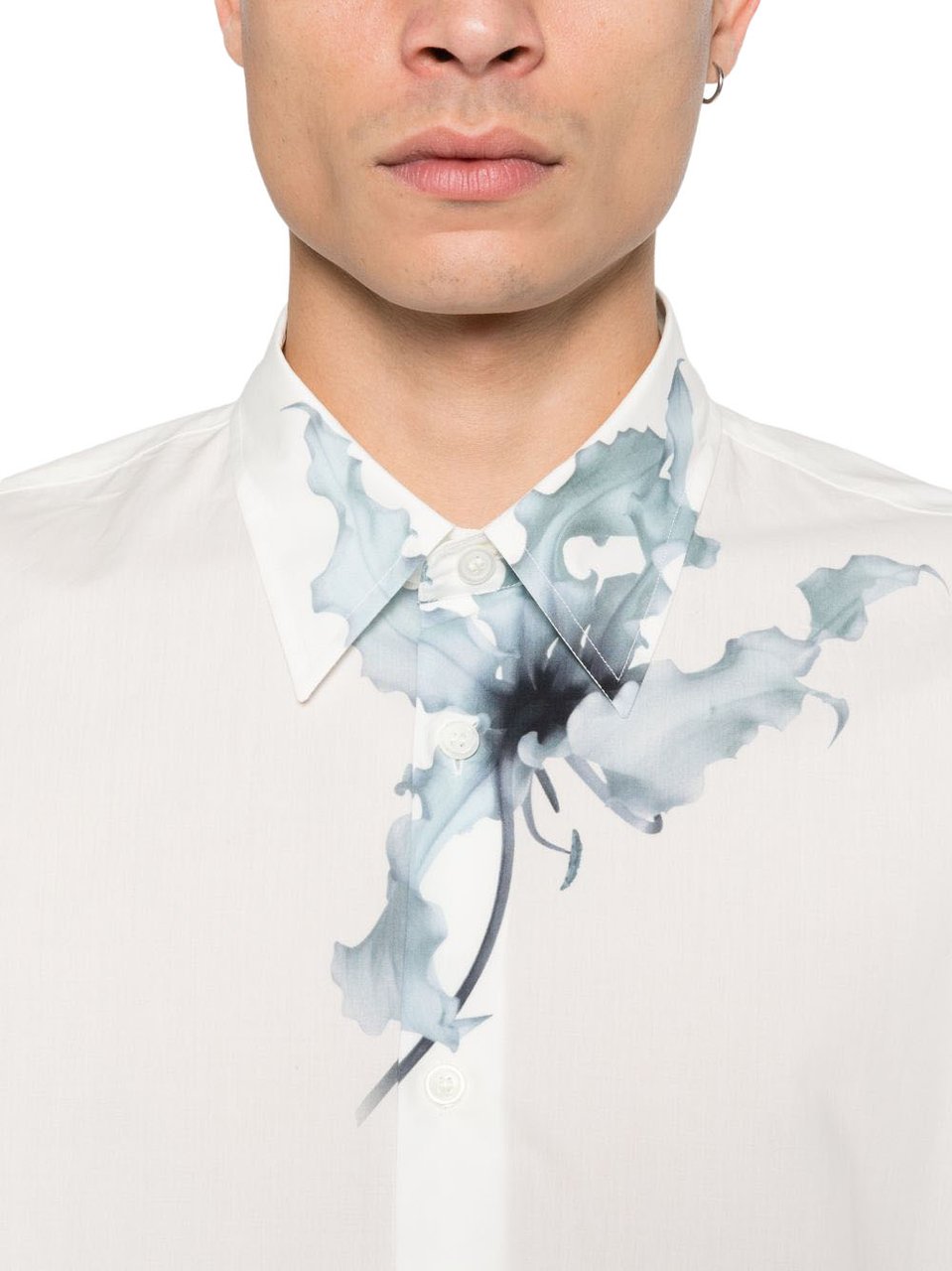 Dries van Noten Shirts Light Blue Wit