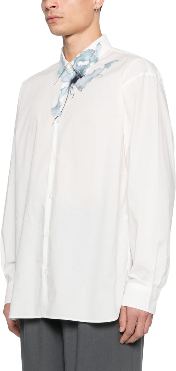 Dries van Noten Shirts Light Blue Wit