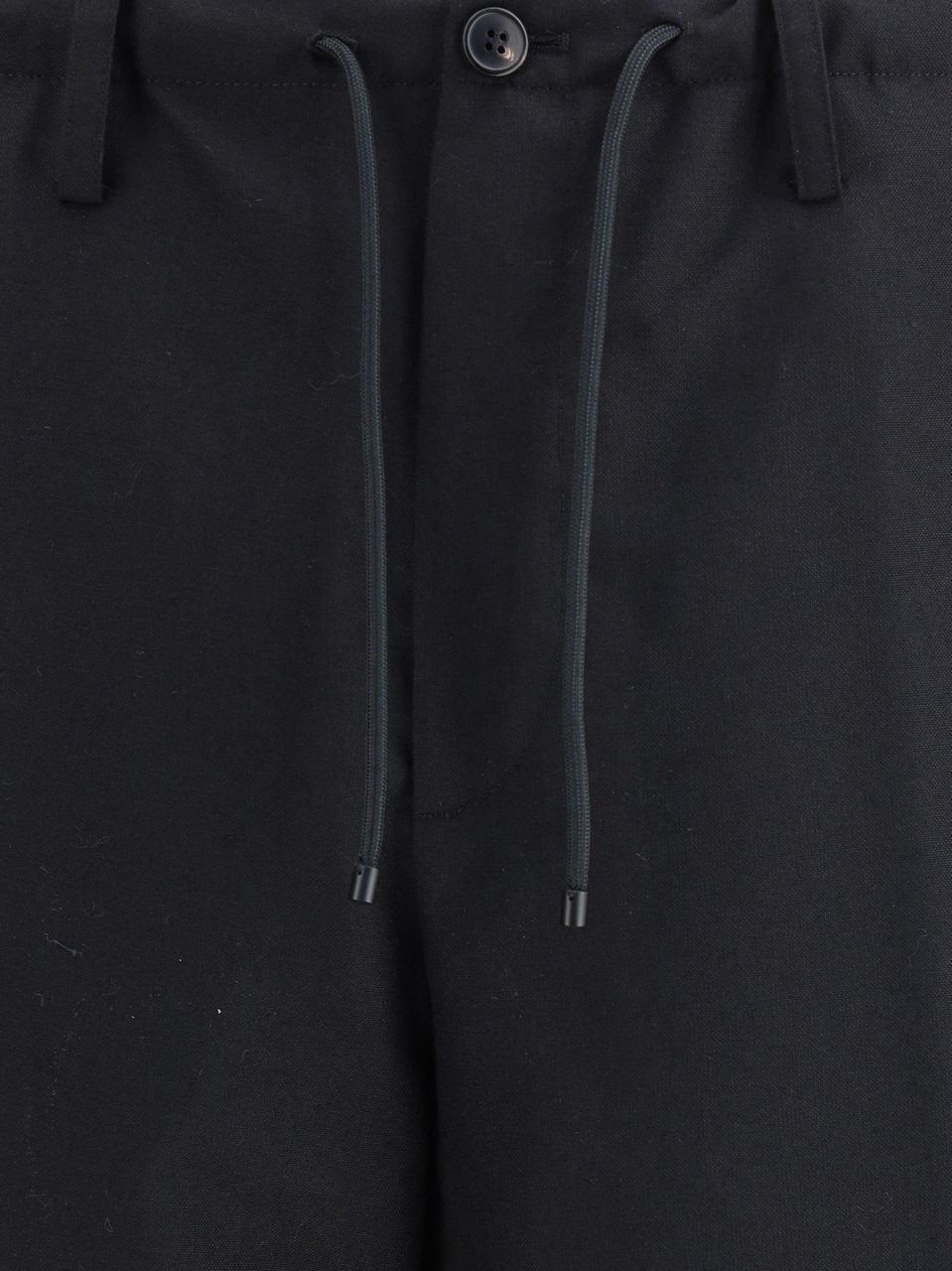 Dries van Noten Black Penny Tailored Wool Pants Zwart