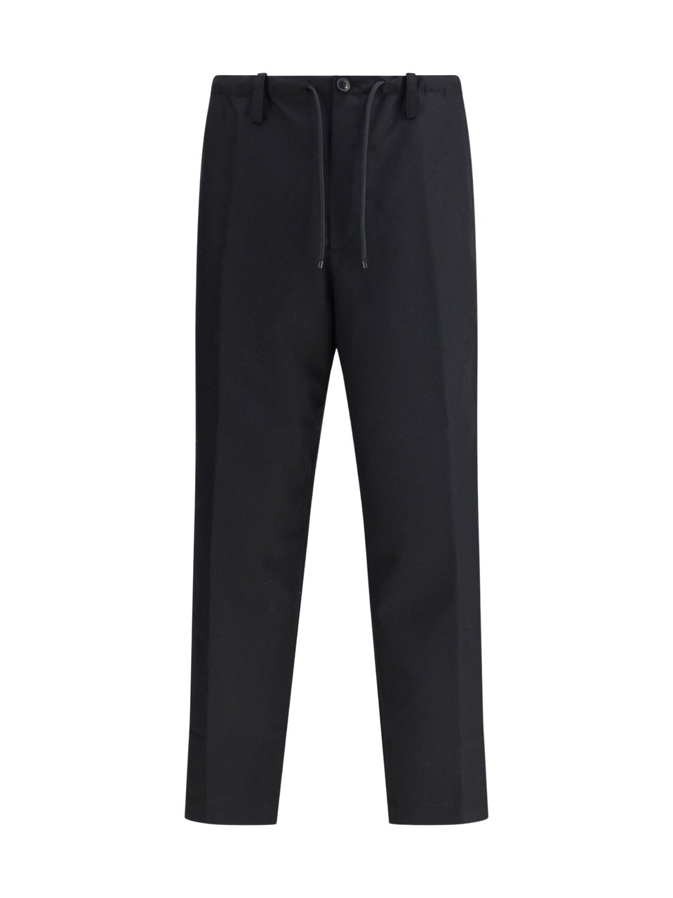 Dries van Noten Black Penny Tailored Wool Pants Zwart