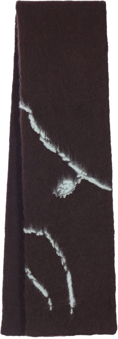 Dries van Noten Scarfs Dark Brown Bruin