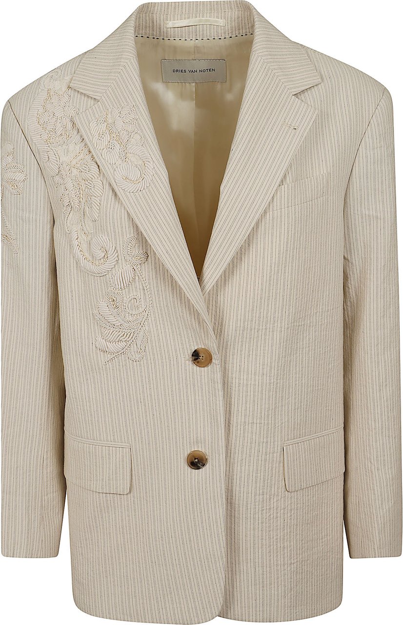 Dries van Noten DRIES VAN NOTEN 01155-BIRDY EMB 3360 W.W.JACKET Beige