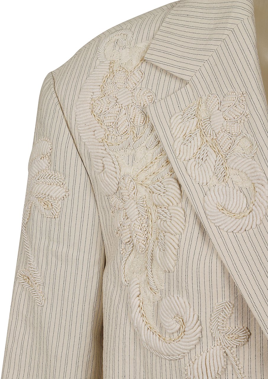 Dries van Noten DRIES VAN NOTEN 01155-BIRDY EMB 3360 W.W.JACKET Beige