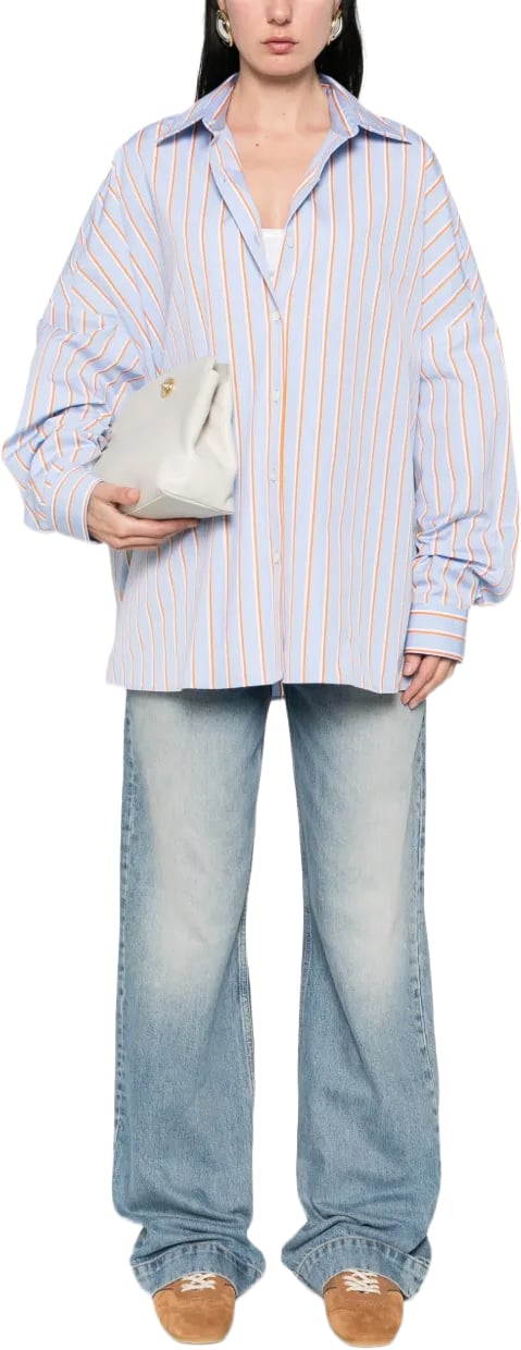 Dries van Noten Casia 3064 Shirt Light Blue Blauw
