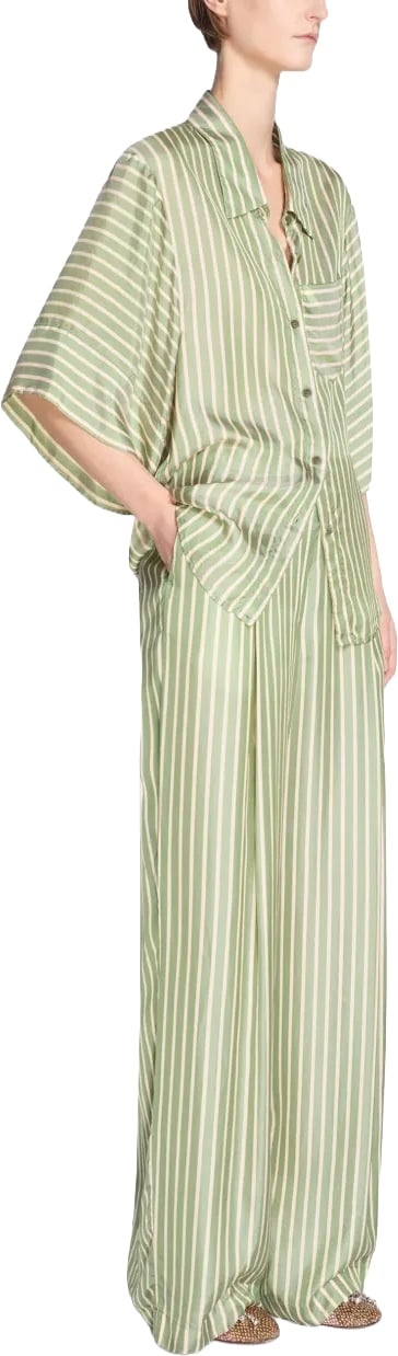 Dries van Noten Clea Bis 3274 Shirt Green Groen