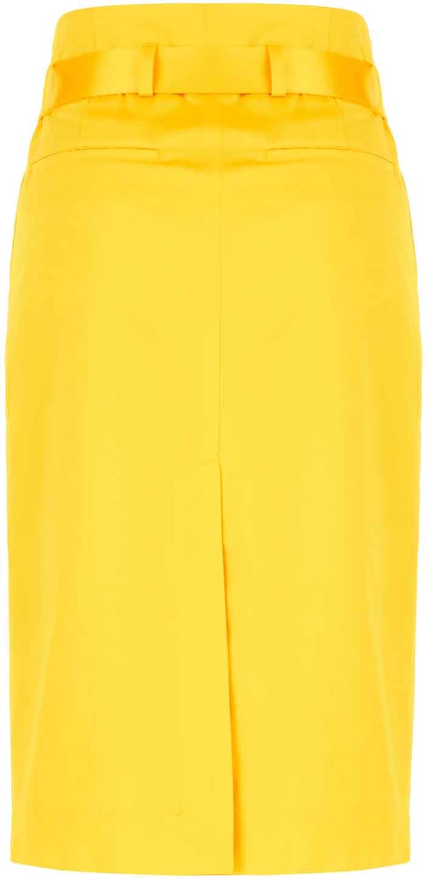 Dries van Noten Dries Van Noten Yellow cotton blend skirt Geel