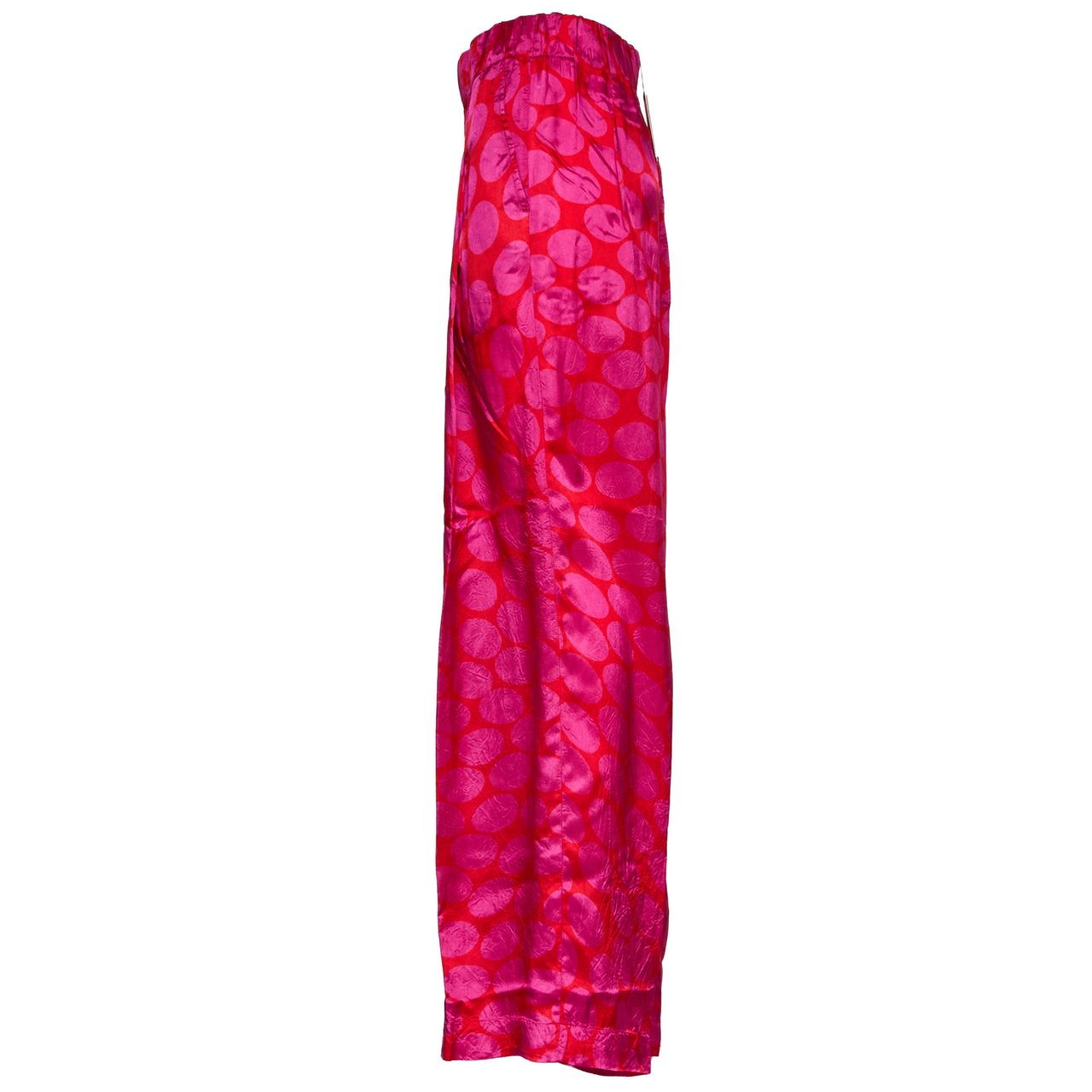 Dries van Noten Pila Oval Print Wide Leg Pants Roze