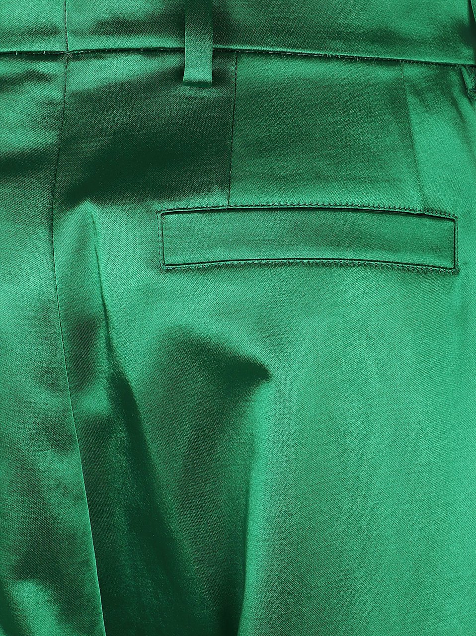 Dries van Noten Straight-Leg Trousers with Defined High Waist and Discreet Closure Groen
